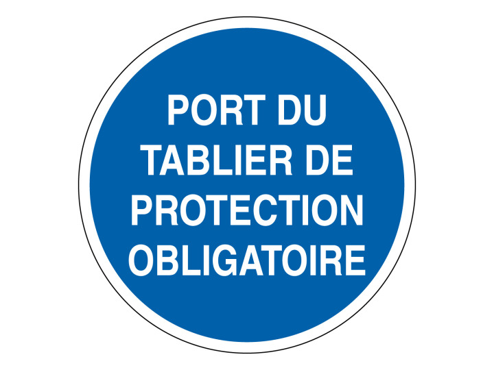 Obligation  M306  Port tablier protection  Panneau Signalétique Norme ISO7010