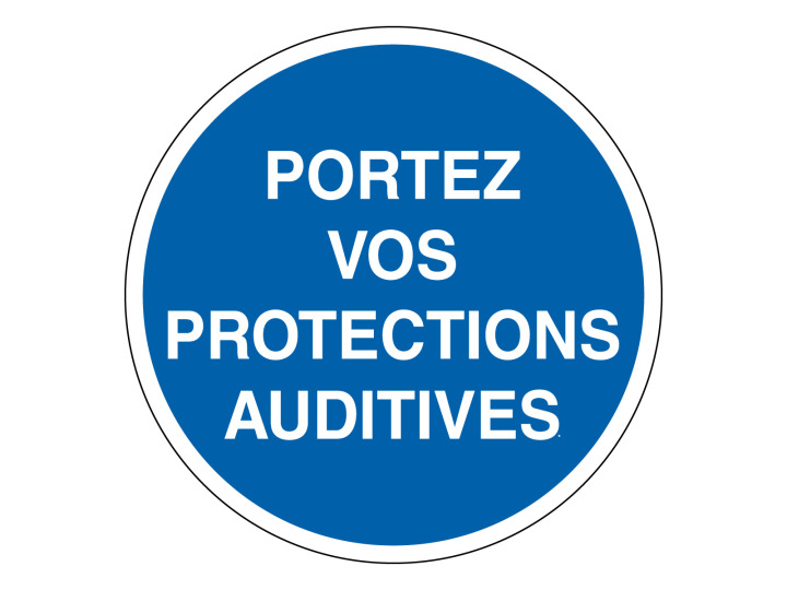 Obligation  M311  Portez vos protections auditives  Panneau Signalétique Norme ISO7010