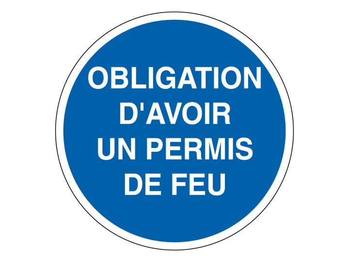 Obligation  M317  Obligation permis feu  Panneau Signalétique Norme ISO7010