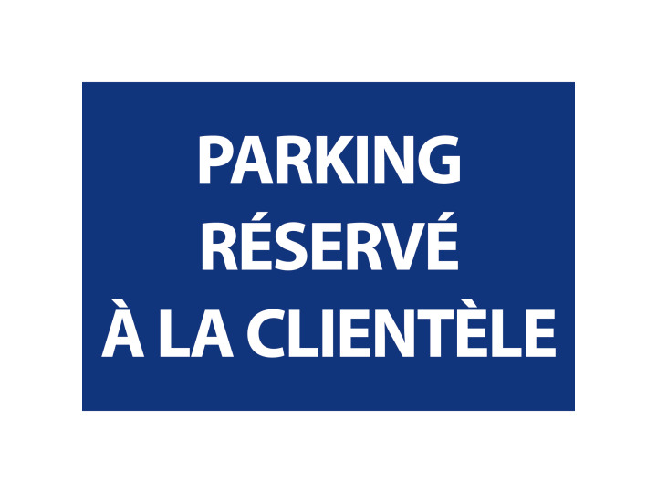 Panneau Parking Réservé  Signalétique TROLASE 20 x 30 cm