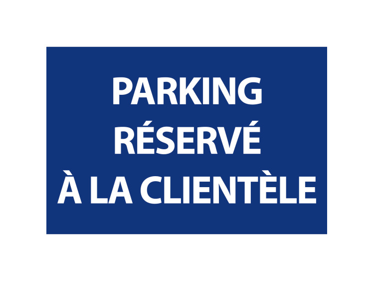 Panneau PVC Parking Réservé 20 x 30 cm