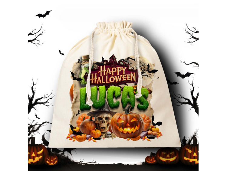 Sac à Bonbons HALLOWEEN Personnalisable (JARDIX)