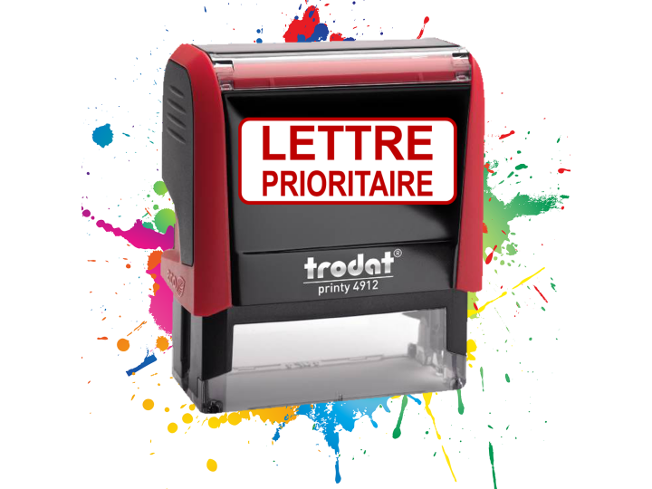 Tampon LETTRE PRIORITAIRE  Trodat XPRINT 499205  Tampon Encreur Formule commerciale